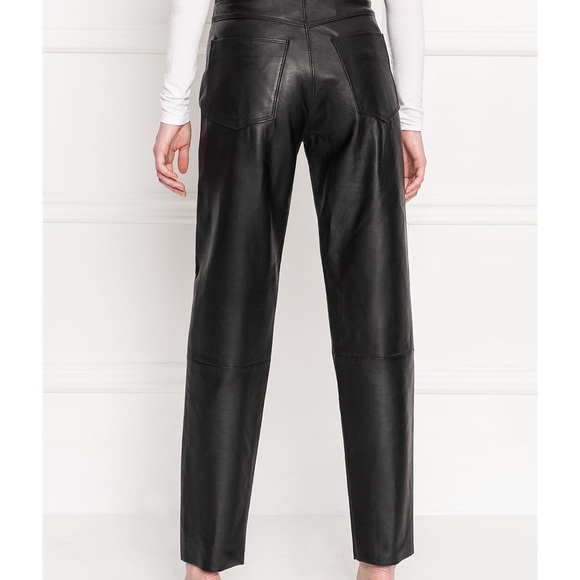 LAMARQUE ADELINE LEATHER JEANS - Picture 3 of 11